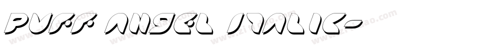 Puff Angel Italic字体转换